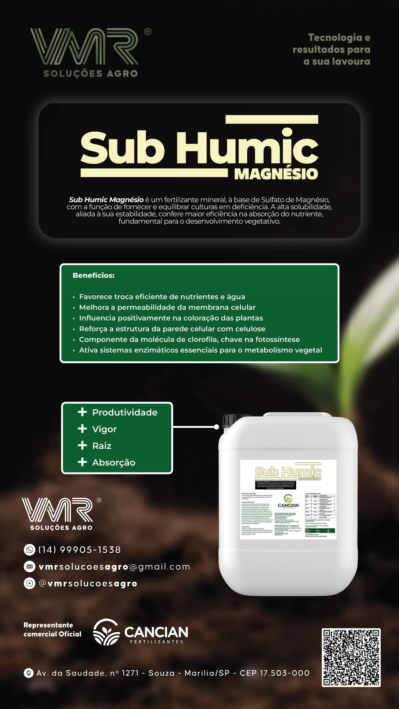 Sub Humic Magnésio