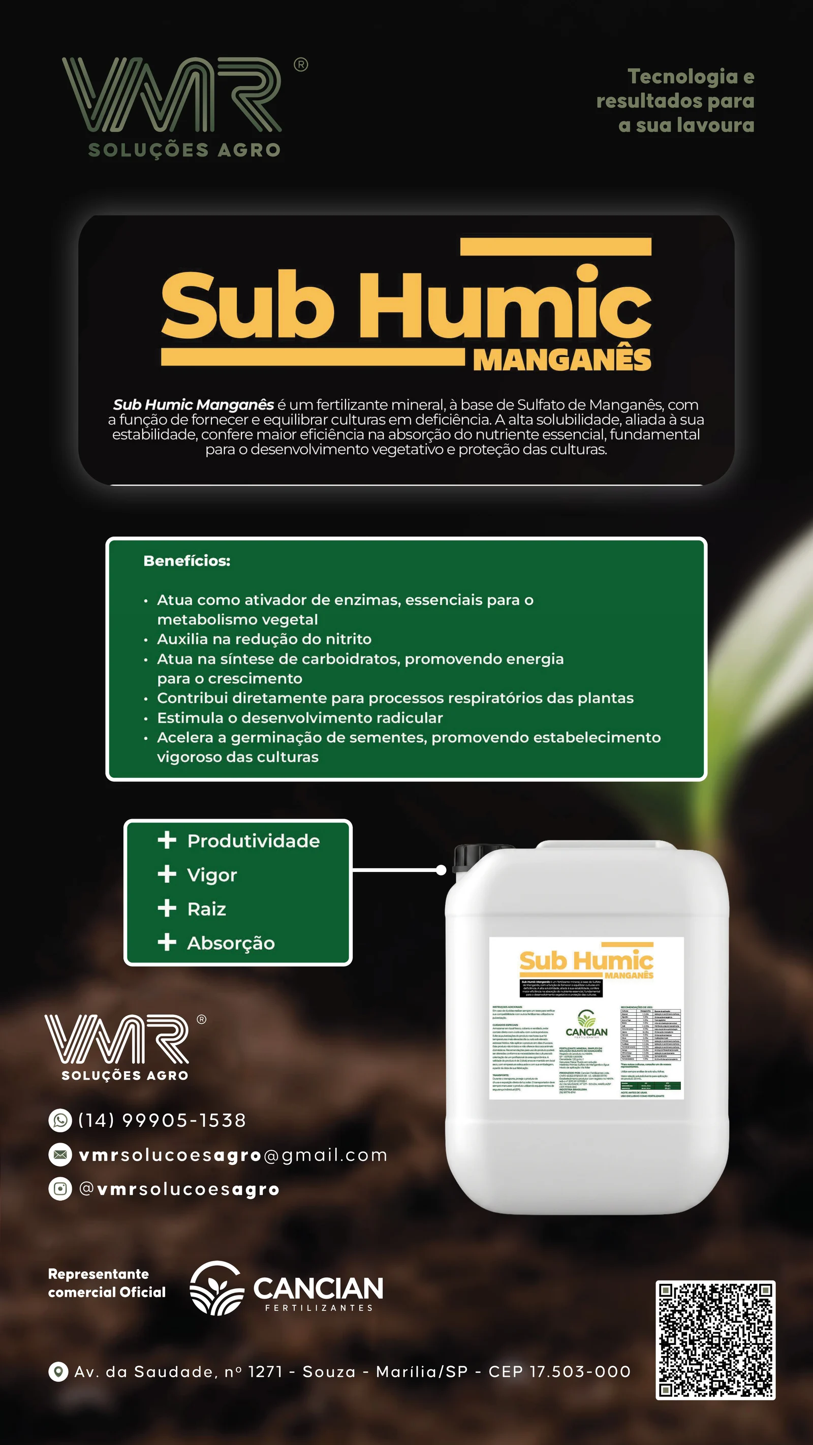 Sub Humic Manganês